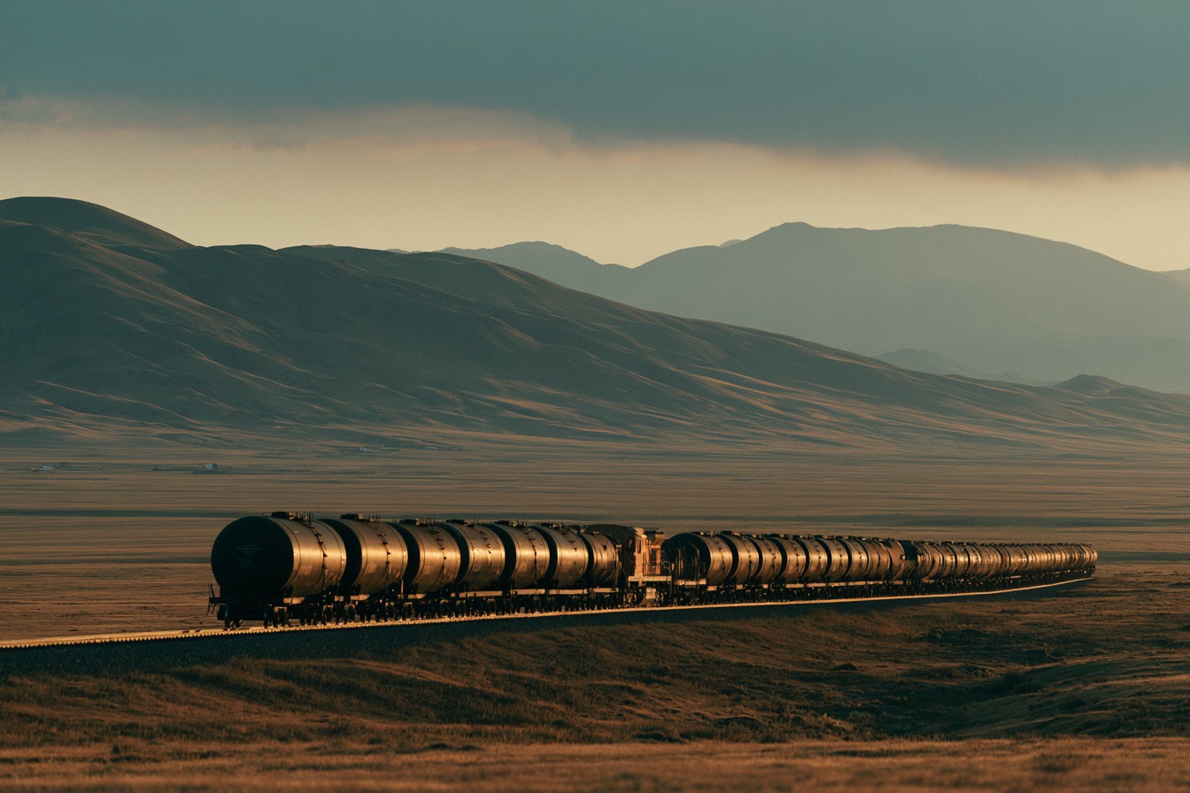 Steppe rail corridor