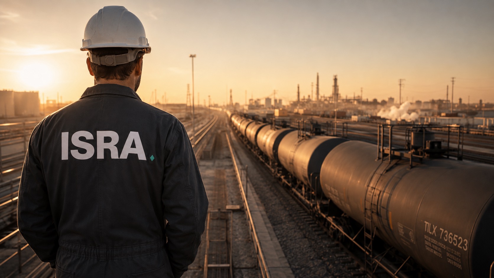ISRA field operations at a rail terminal at dawn